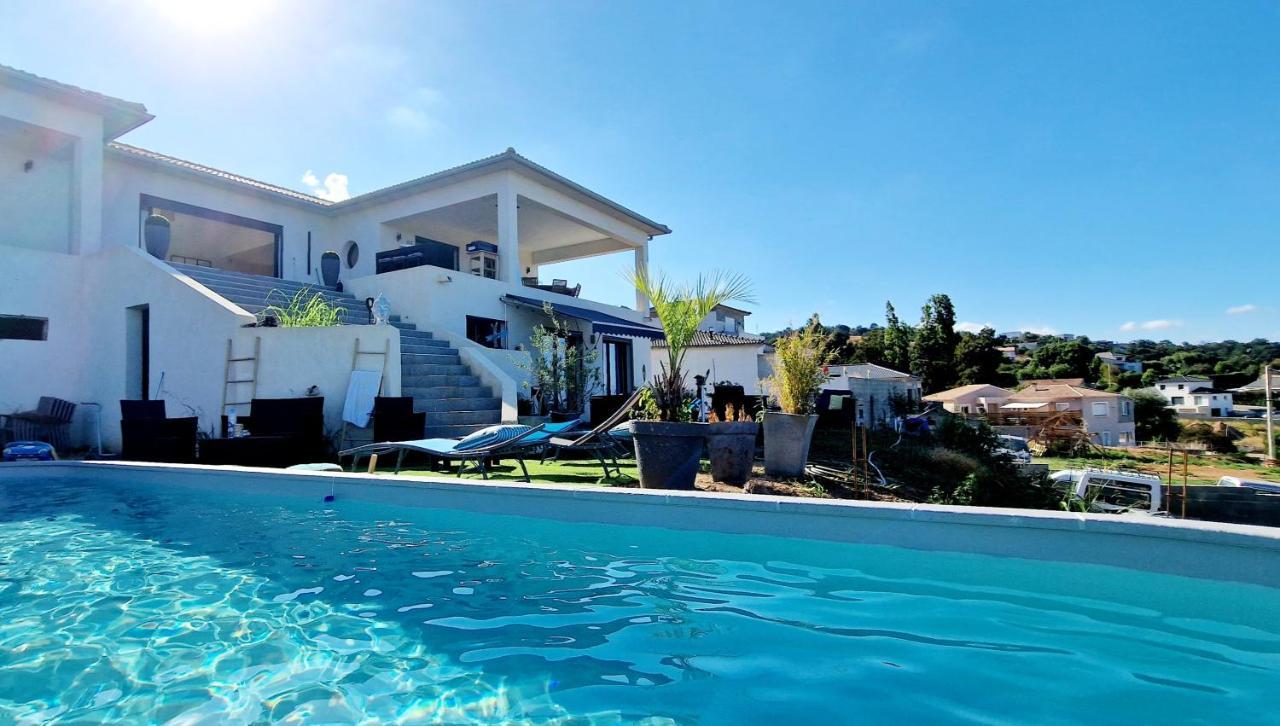 Villa Bistinetti Rez De Villa Tout Confort Avec Piscine Penta di Casinca 외부 사진