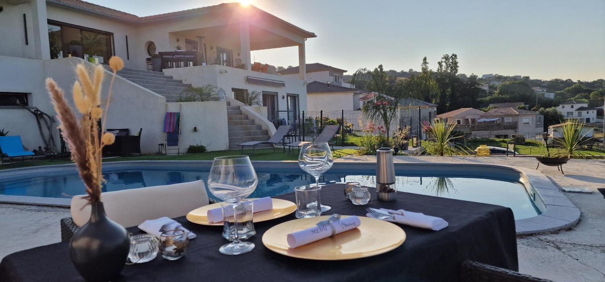 Villa Bistinetti Rez De Villa Tout Confort Avec Piscine Penta di Casinca 외부 사진